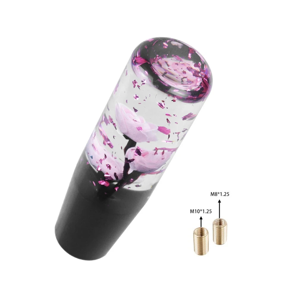 Pomo de cambio de resina con rosa