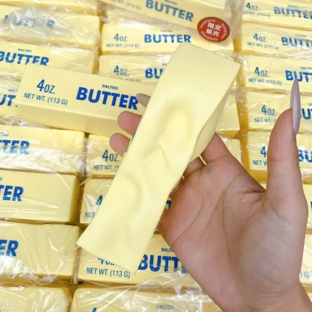 Juguete antiestres de mantequilla