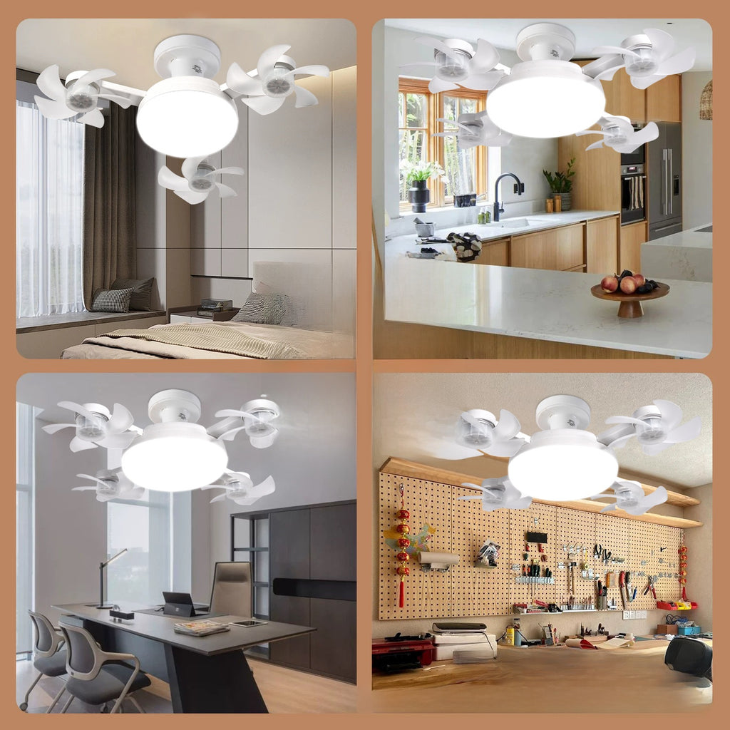 Nordic Minimalist Ceiling Fan Light with Remote Control