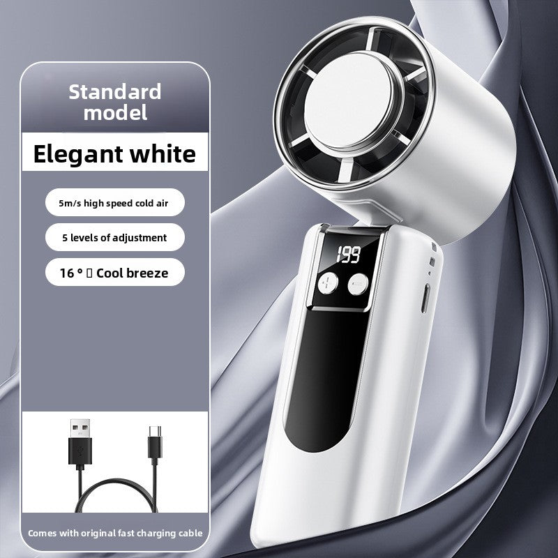 Portable Rechargeable Ice Cooling Handheld Fan