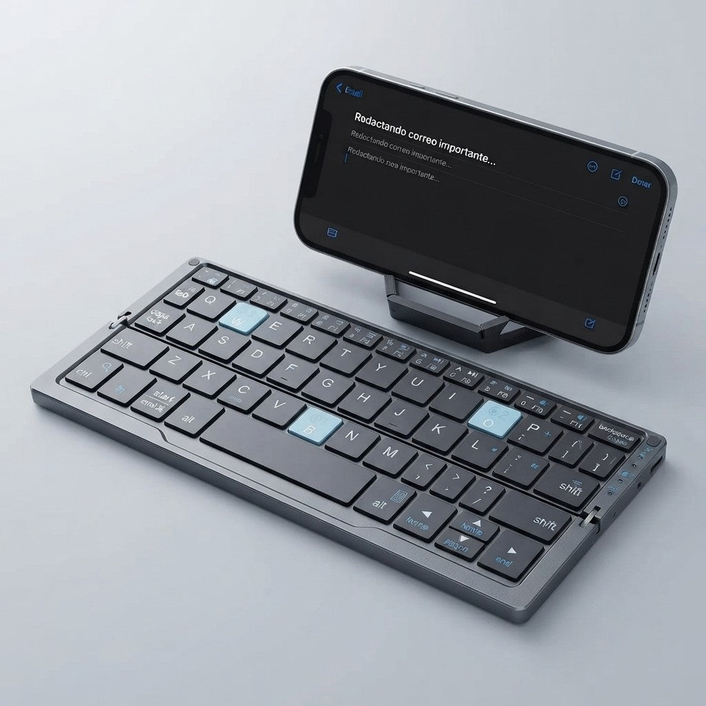 Jomaa Teclado Inalambrico Plegable Bluetooth